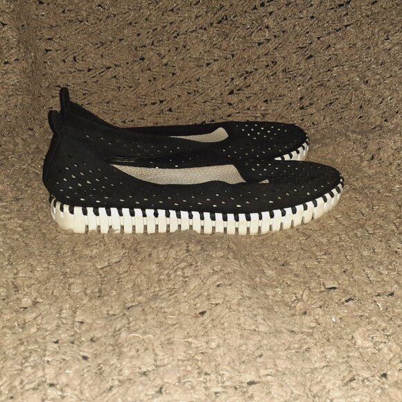 ILSE JACOBSEN-Tulip-Black Nubuck-Sz 38-Excellent - Picture 5 of 8